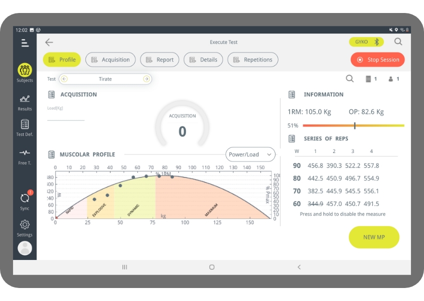 GykoPron käyttöliittymänä toimii ProMove-applikaatio. Se on saatavissa sekä iOS- (apple store) että Android- (Play-kauppa) laitteille.